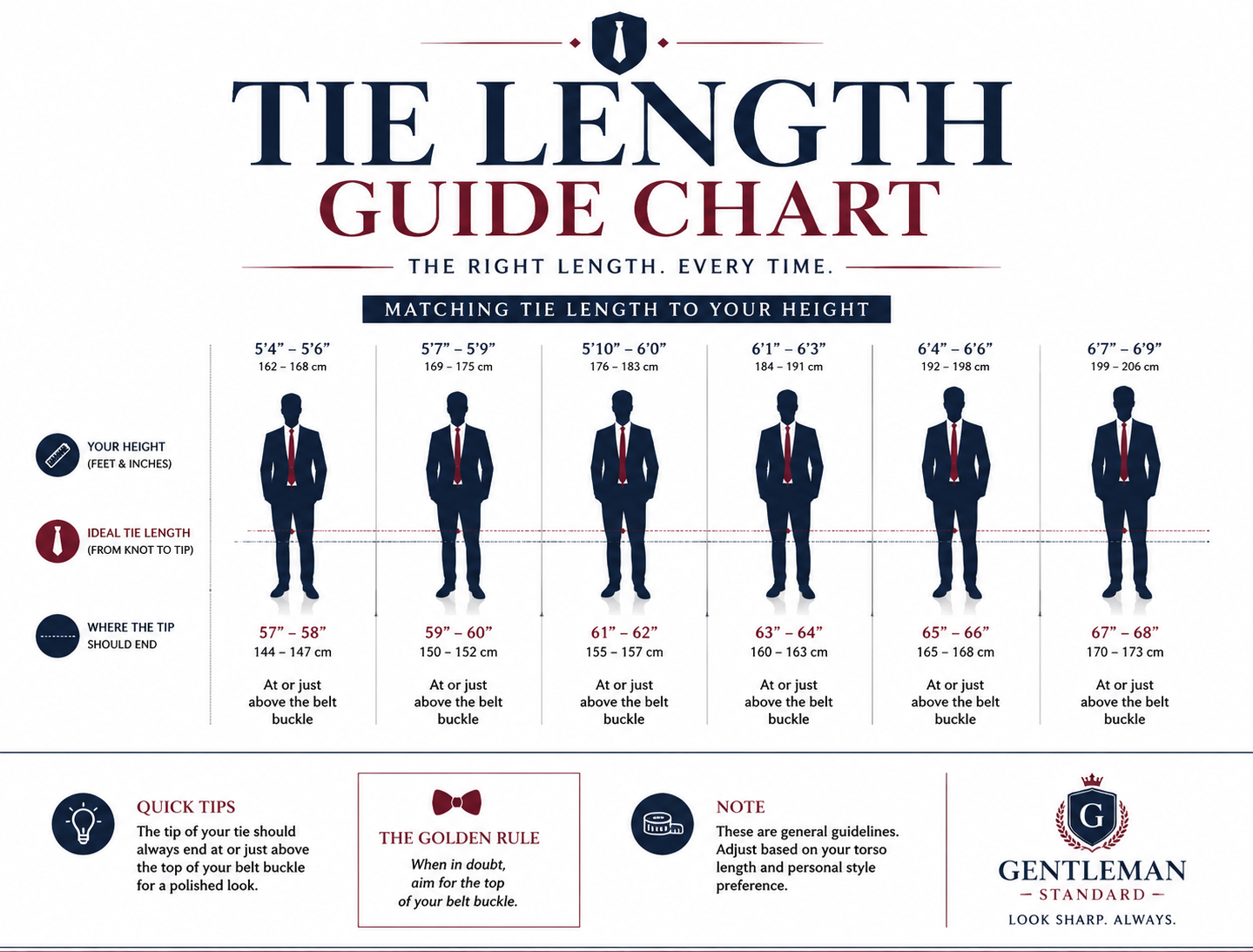 Tie Length Chart PDF Cover
